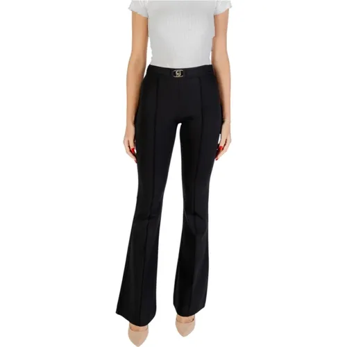 Wide Trousers, female, , Size: L Elegant Viscose Blend Trousers - Liu Jo - Modalova