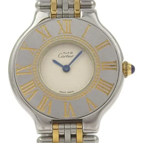 Pre-owned Watches, female, , Size: ONE SIZE Pre-owned Stainless Steel watches - Cartier Vintage - Modalova