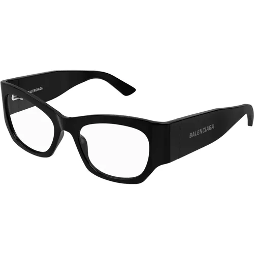 Glasses,Braun/Havanna Optische Brille, vielseitiger Stil,Klassische Schwarze Optische Brille,Stilvolle Brille Bb0333O Farbe 002 - Balenciaga - Modalova
