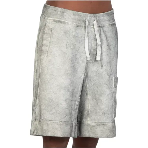 Stone Washed Jersey Shorts , Herren, Größe: L - Ten C - Modalova
