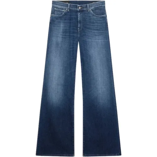 Weite Bein Denim Jeans , Damen, Größe: W26 - Dondup - Modalova