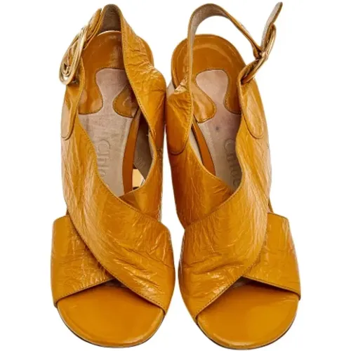 Pre-owned Sandals, female, , Size: 6 US Pre-owned Leather sandals - Chloé Pre-owned - Modalova