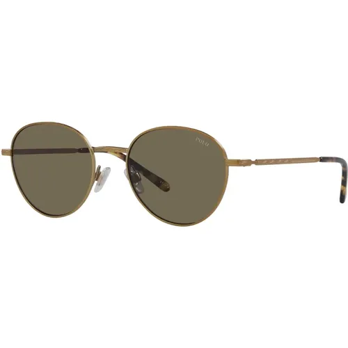 Sunglasses, male, , Size: 51 MM Semishiny Brass/ Sunglasses PH 3144 - Polo Ralph Lauren - Modalova