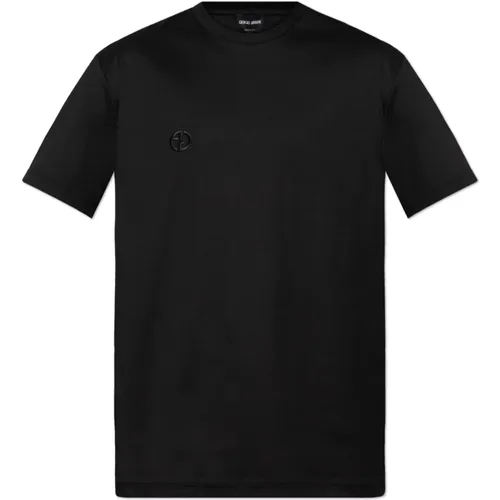 T-Shirt mit Logo , Herren, Größe: 2XL - Giorgio Armani - Modalova