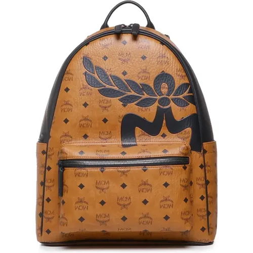 Leather Backpack with Adjustable Straps , unisex, Sizes: ONE SIZE - MCM - Modalova