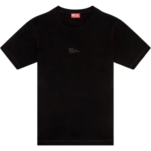 T-Shirt mit Studio-Print , Herren, Größe: 2XL - Diesel - Modalova