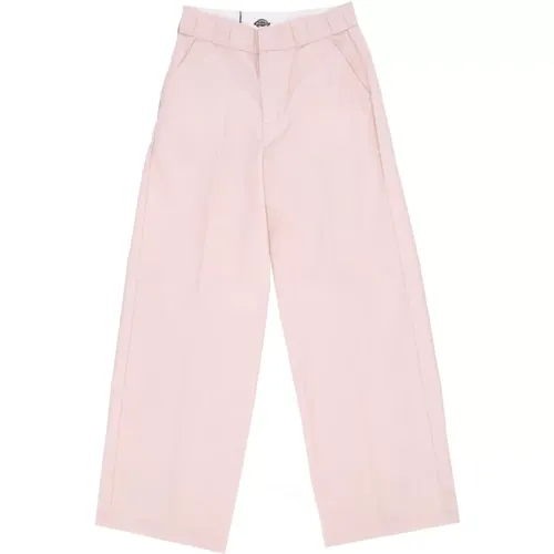 Structured Fabric Long Pants Peach Whip , female, Sizes: W31, W32, W30 - Dickies - Modalova