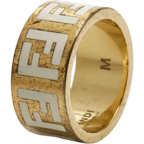 Pre-owned Jewellery, female, , Size: ONE SIZE Pre-owned Metal rings - Fendi Vintage - Modalova