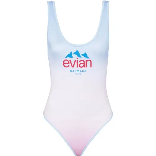 X Evian - Badeanzug , Damen, Größe: XS - Balmain - Modalova