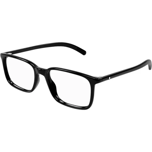 Stylische Brille Mb0328O Schwarz , Herren, Größe: 54 MM - Montblanc - Modalova