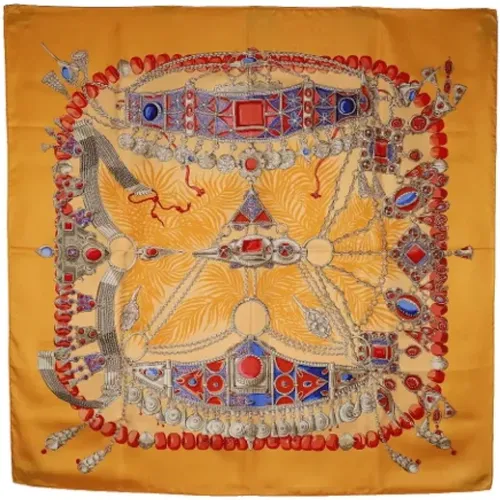 Pre-owned Scarves, female, , Size: ONE SIZE Pre-owned Silk scarves - Hermès Vintage - Modalova