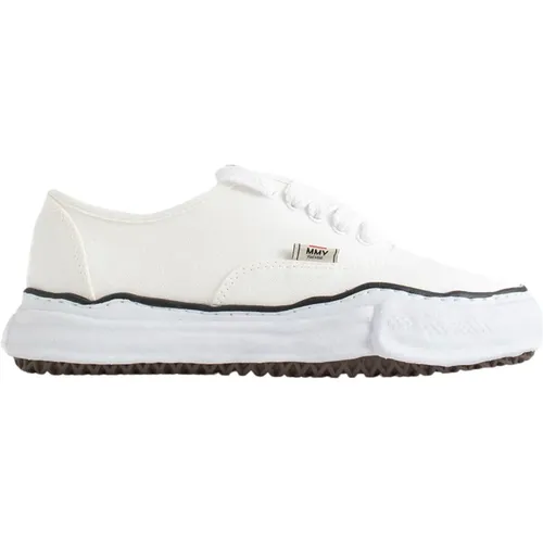 Weiße Canvas Low-Top Sneaker , Damen, Größe: 36 EU - Mihara Yasuhiro - Modalova