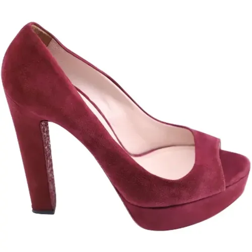 Pre-owned Velvet heels , female, Sizes: 5 1/2 UK - Miu Miu Pre-owned - Modalova