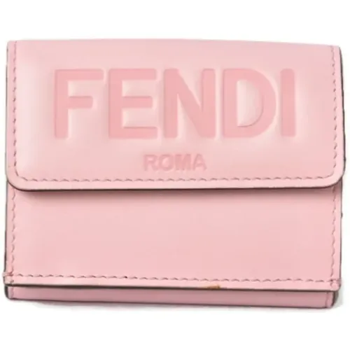 Pre-owned Wallets, female, , Size: ONE SIZE Pre-owned Leather wallets - Fendi Vintage - Modalova