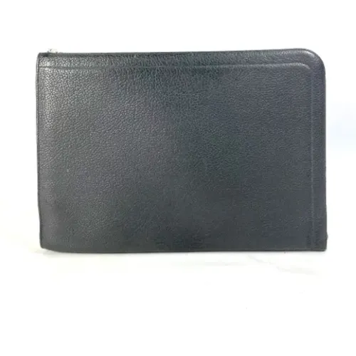 Pre-owned Clutches, male, , Size: ONE SIZE Pre-owned Leather clutches - Hermès Vintage - Modalova