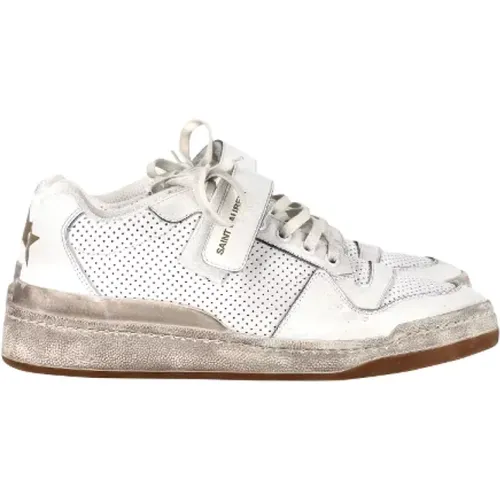 Pre-owned Sneakers, female, , Size: 10 US Pre-owned Leather sneakers - Yves Saint Laurent Vintage - Modalova