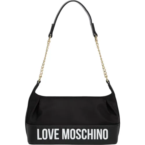 Logo Print Shoulder Bag , female, Sizes: ONE SIZE - Love Moschino - Modalova