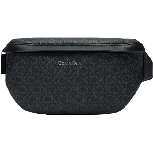 Belt Bags, male, , Size: ONE SIZE Polyester Bag with Polyurethane Detailing - Calvin Klein - Modalova