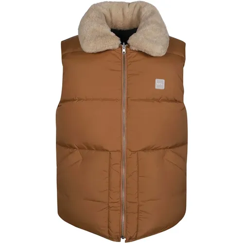 Quilted Down Vest , male, Sizes: S, M - A.p.c. - Modalova