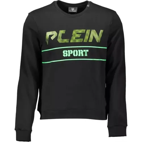 Sweatshirts, male, , Size: M Cotton Long Sleeve Sweatshirt - Plein Sport - Modalova