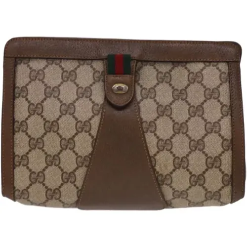 Pre-owned Clutches, female, , Size: ONE SIZE Pre-owned Canvas gucci-bags - Gucci Vintage - Modalova