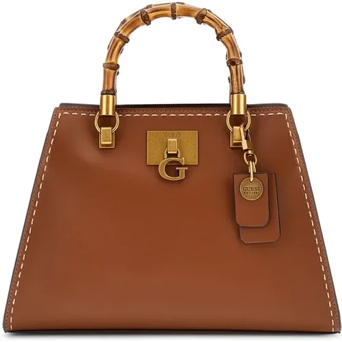 Bamboo Tote Flap in Cognac , female, Sizes: ONE SIZE - Guess - Modalova