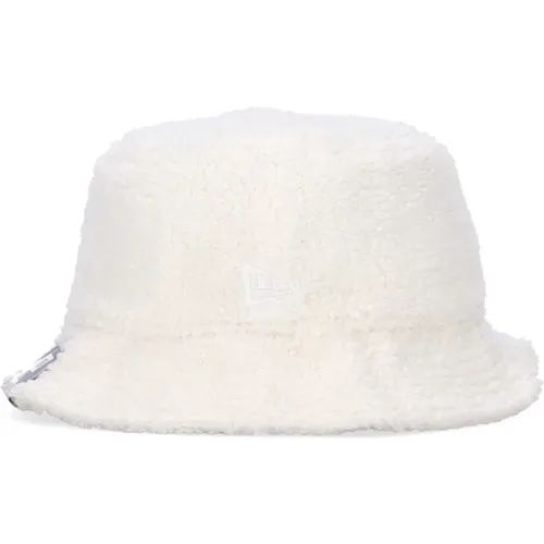 Hats, unisex, , Size: M Sherpa Bucket Light Cream Women's Hat - new era - Modalova