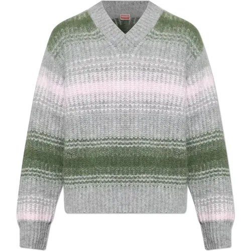 V-neck Knitwear, male, , Size: S V-neck sweater - Kenzo - Modalova