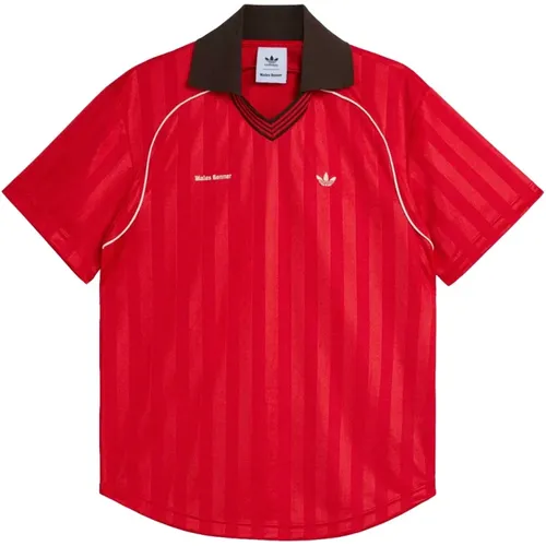 Polo Shirts, male, , Size: L WB Ftbl TEE - Adidas - Modalova