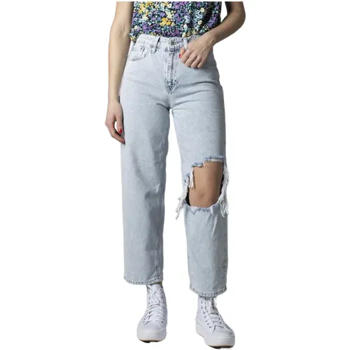 Hellblaue Ripped Jeans , Damen, Größe: W29 L32 - Only - Modalova