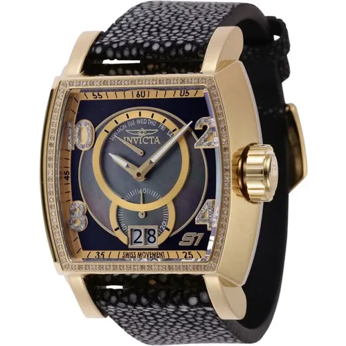 Luxury Diamond Quartz Watch , male, Sizes: ONE SIZE - Invicta Watches - Modalova