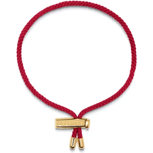 Men String Bracelet with Adjustable Lock , male, Sizes: ONE SIZE - Nialaya - Modalova