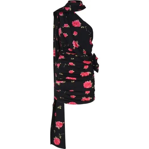 Wrap Dress with 3D Flowers , female, Sizes: 2XS, S - Magda Butrym - Modalova