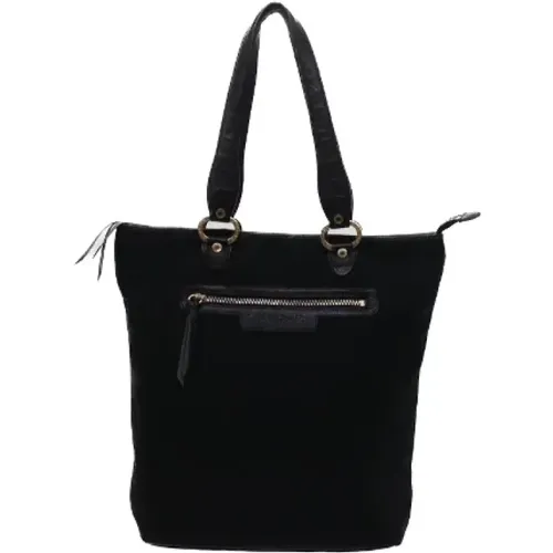 Pre-owned Tote Bags, female, , Size: ONE SIZE Pre-owned Cotton shoulder-bags - Bvlgari Vintage - Modalova