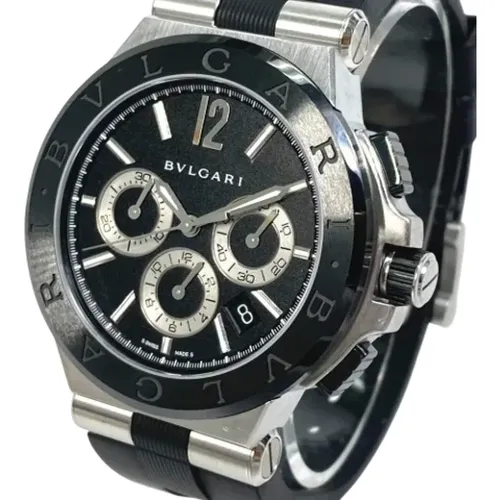 Pre-owned Stainless Steel watches , male, Sizes: ONE SIZE - Bvlgari Vintage - Modalova