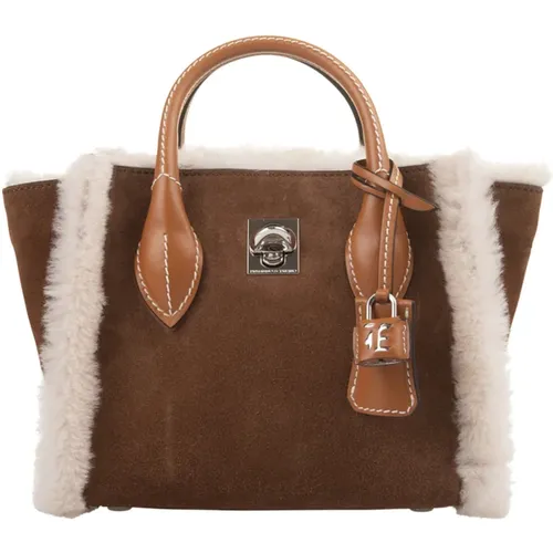 Shearling Mini Maggie Bag , female, Sizes: ONE SIZE - Ermanno Scervino - Modalova