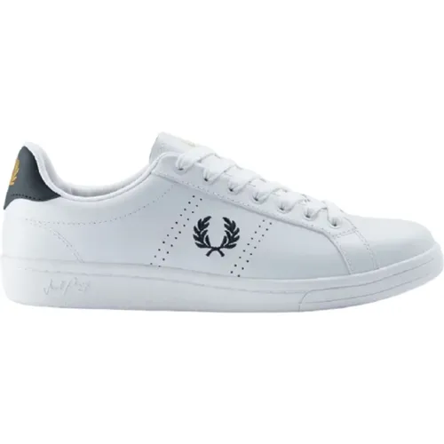 Sneakers, male, , Size: 8 US Leather Tennis Sneakers - Fred Perry - Modalova