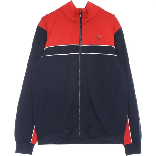 Zip-throughs, male, , Size: XL Track Jacket /Red Stylish Comfortable - Fila - Modalova