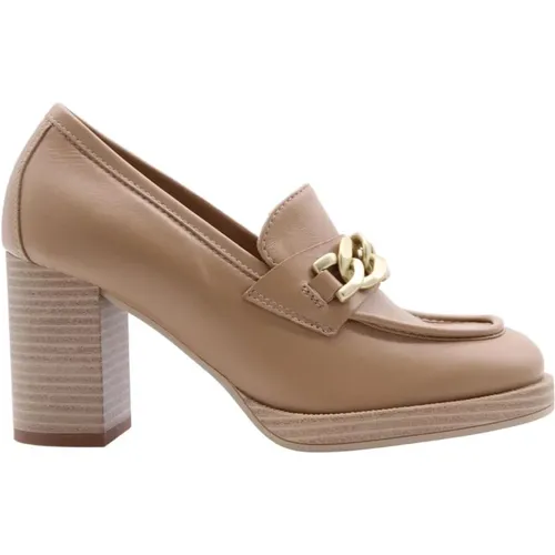 Elegant Mocassin Pumps , female, Sizes: 6 UK, 4 UK, 7 UK, 3 UK, 5 UK - Nerogiardini - Modalova