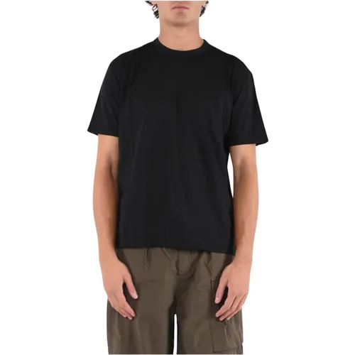 Cotton T-shirt with Patch Logo , male, Sizes: M - Ten C - Modalova