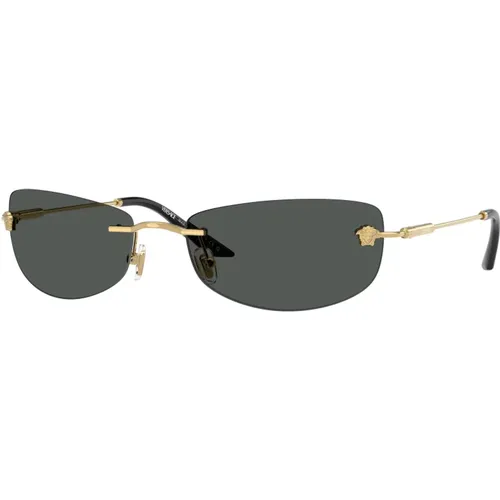 Stilvolle Sonnenbrille mit Farbcode , Herren, Größe: 60 MM - Versace - Modalova