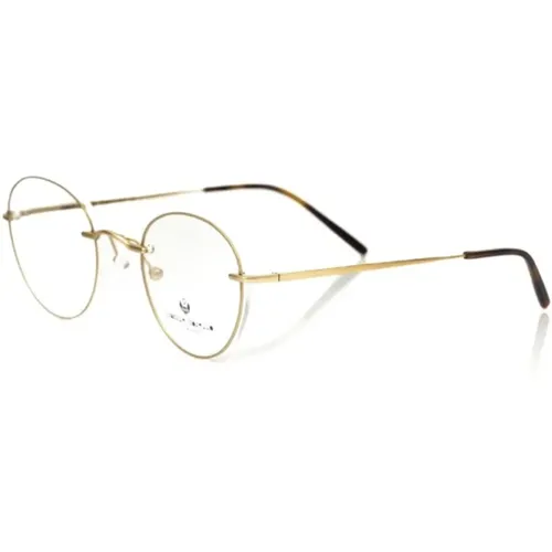 Glasses, male, , Size: ONE SIZE Round Metal Frame Glasses - Frankie Morello - Modalova