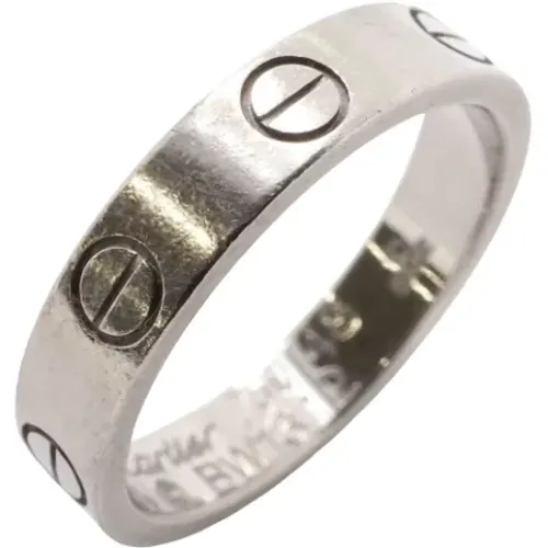 Pre-owned Jewellery, female, , Size: ONE SIZE Pre-owned White Gold rings - Cartier Vintage - Modalova