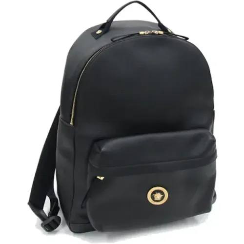 Pre-owned Leather backpacks , unisex, Sizes: ONE SIZE - Versace Pre-owned - Modalova