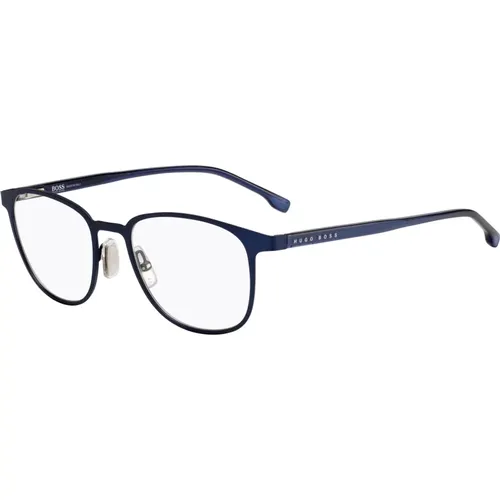 Matte Blaue Sonnenbrille , unisex, Größe: 53 MM - Hugo Boss - Modalova