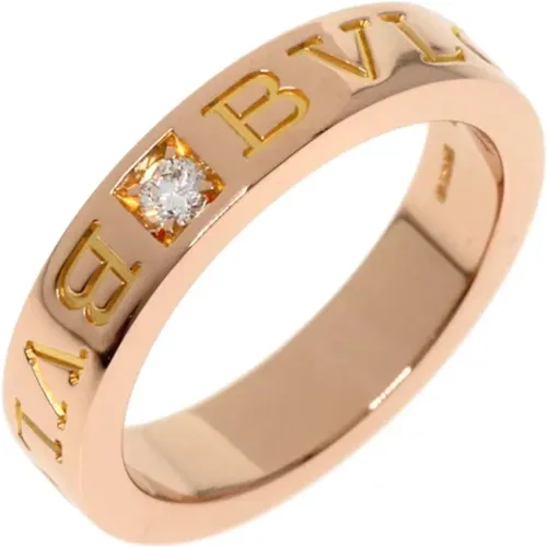 Pre-owned Jewellery, female, , Size: ONE SIZE Pre-owned Rose Gold rings - Bvlgari Vintage - Modalova