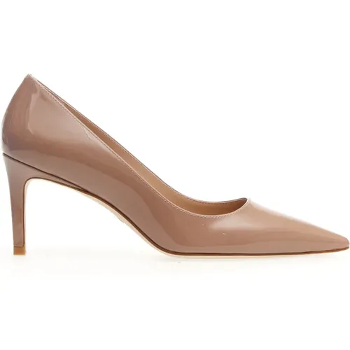 Pumps, female, , Size: 10 US Nude Patent Leather Pumps - Stuart Weitzman - Modalova