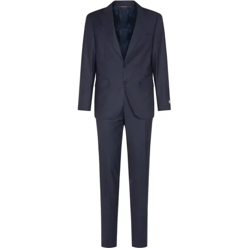 Single Breasted Suits, male, , Size: L Lined Suits for Men - Canali - Modalova