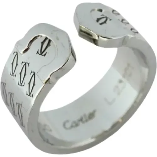 Pre-owned Jewellery, female, , Size: ONE SIZE Pre-owned White Gold rings - Cartier Vintage - Modalova