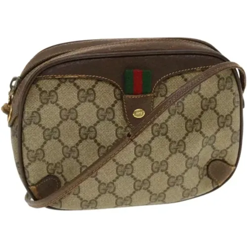 Pre-owned Shoulder Bags, female, , Size: ONE SIZE Pre-owned Canvas gucci-bags - Gucci Vintage - Modalova